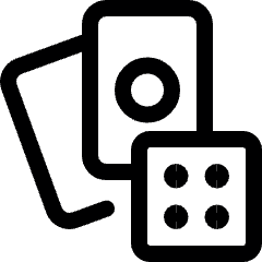 Card Game Dice Icon from Ultimate Regular Set