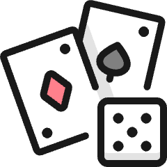 Card Game Dice Icon from Ultimate Colors Set