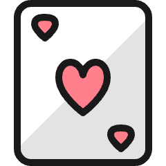 Card Game Heart Icon from Ultimate Colors Set