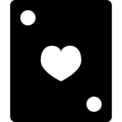 Games Playing Card Heart Icon from Nova Solid Set