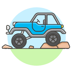 Car Bigfoot Illustration from UX Colors Set