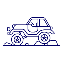 Car Bigfoot Illustration from UX Line Set
