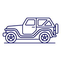 Car Jeep 2 Illustration from UX Line Set