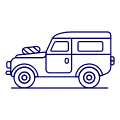 Car Jeep 3 Illustration from UX Line Set