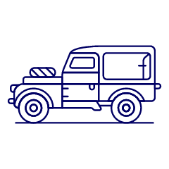 Car Jeep 5 Illustration from UX Line Set