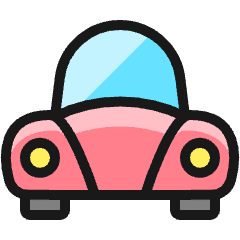 Car Retro Icon from Ultimate Colors Set