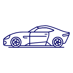 Car Sport 3 Illustration from UX Line Set