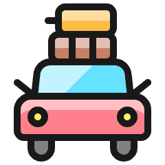 Car Voyage Icon from Ultimate Colors Set