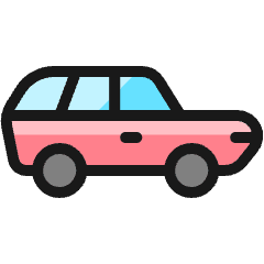 Car Wagon Icon from Ultimate Colors Set
