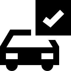 Vehicle Checked Icon from Nova Solid Set