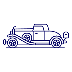Vintage Car 2 Illustration from UX Line Set