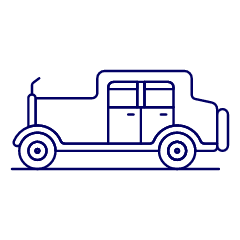 Vintage Car 3 Illustration from UX Line Set