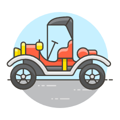 Vintage Car 4 Illustration from UX Colors Set