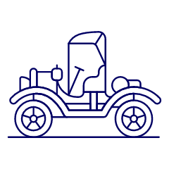 Vintage Car 4 Illustration from UX Line Set