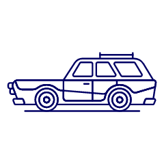 Vintage Car 7 Illustration from UX Line Set