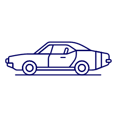 Vintage Car 8 Illustration from UX Line Set