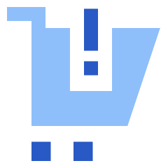 Cart Alert Quantity Limits Icon from Sharp Flat Set