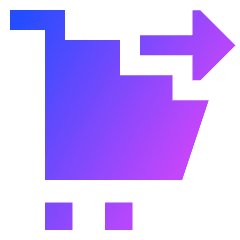 Cart Checkout Icon from Sharp Gradient Set