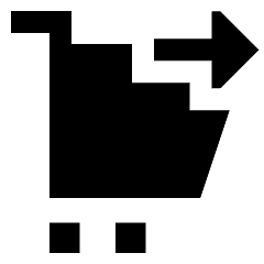 Cart Checkout Icon from Sharp Solid Set