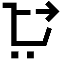 Cart Checkout Icon from Sharp Line Set
