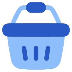 Shopping Basket 1 Icon from Plump Flat Set