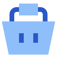 Shopping Basket 1 Icon from Sharp Flat Set