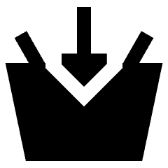 Shopping Basket Add Icon from Sharp Solid Set