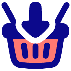 Shopping Basket Add Icon from Plump Pop Set