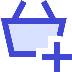 Shopping Basket Add Icon from Sharp Duo Set