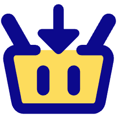 Shopping Basket Add Icon from Core Pop Set