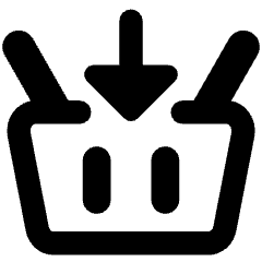 Shopping Basket Add Icon from Core Remix Set