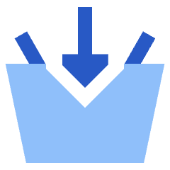 Shopping Basket Add Icon from Sharp Flat Set