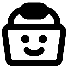 Shopping Basket Emoji Smile Icon from Core Remix Set