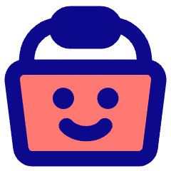 Shopping Basket Emoji Smile Icon from Core Pop Set