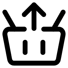 Shopping Basket Remove Icon from Core Line Set