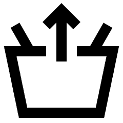 Shopping Basket Remove Icon from Sharp Line Set