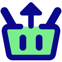 Shopping Basket Remove Icon from Core Pop Set