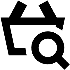 Shopping Basket Search Icon from Sharp Remix Set