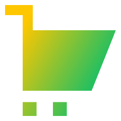 Shopping Cart 1 Icon from Sharp Gradient Set