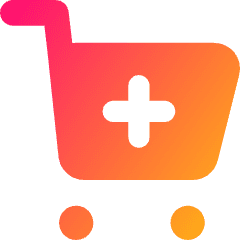 Shopping Cart Add Icon from Core Gradient Set