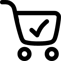 Shopping Cart Check Icon from Flex Line Set