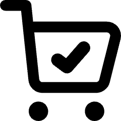 Shopping Cart Check Icon from Core Remix Set