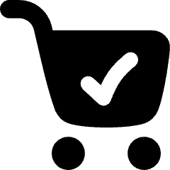 Shopping Cart Check Icon from Flex Solid Set