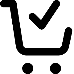 Shopping Cart Check Icon from Micro Line Set