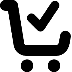 Shopping Cart Check Icon from Micro Solid Set