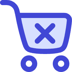 Shopping Cart Cross Icon from Flex Duo Set