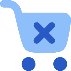 Shopping Cart Cross Icon from Flex Flat Set