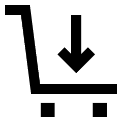 Shopping Cart Load Icon from Sharp Line Set