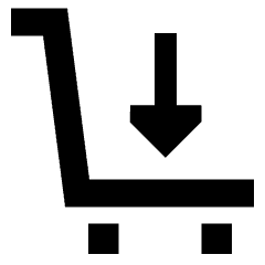 Shopping Cart Load Icon from Sharp Solid Set