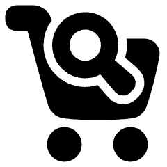 Shopping Cart Search Icon from Plump Solid Set